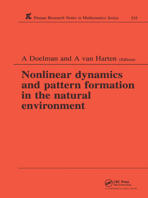 cover image of Nonlinear Dynamics and Pattern Formation in the Natural Environment